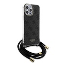 Guess iPhone 15 Pro Max Cover Crossbody Cord Sort