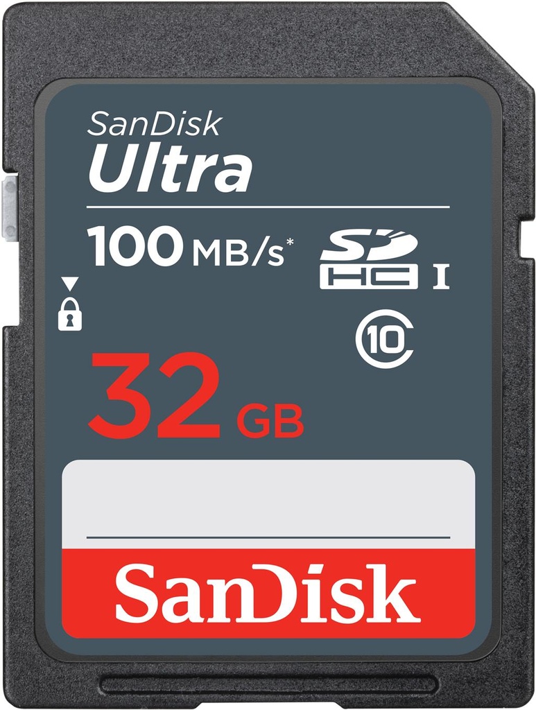 SanDisk 32GB Ultra SDHC UHS-I Memory Card - 100MB/s  C10  SDHC - SDSDUNR-032G-GN3IN