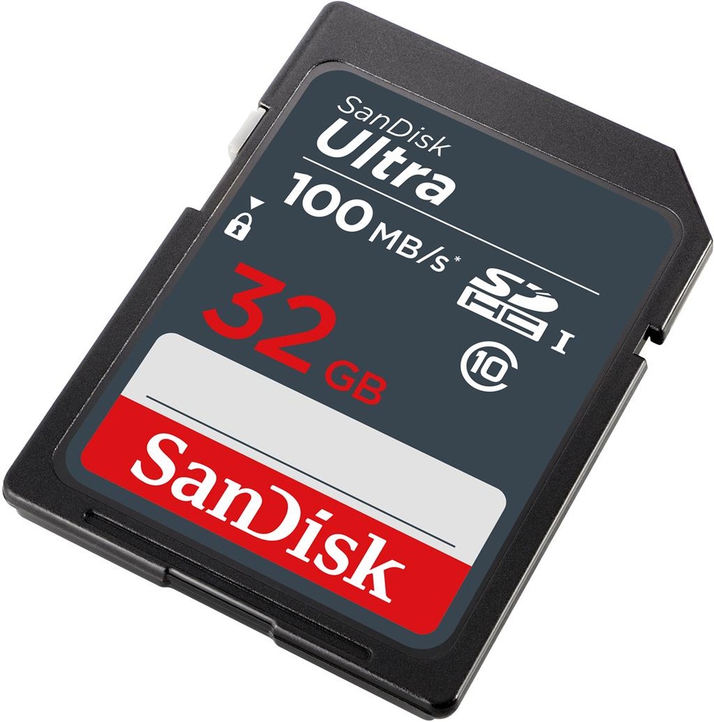 SanDisk 32GB Ultra SDHC UHS-I Memory Card - 100MB/s  C10  SDHC - SDSDUNR-032G-GN3IN