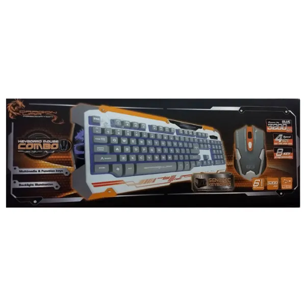 DragonWar Keyboard And Mouse Gaming Combo