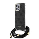 Guess iPhone 15 Pro Max Cover Crossbody Cord Sort