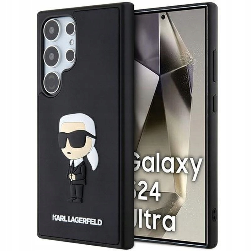 Karl Lagerfeld Sam S24 Ultra Rubber Ikonik KLHCS24L3DRKINK Black