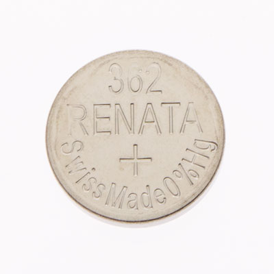 Renata 2V 362/361 Silver Oxide Coin Cell Battery - Watch & Hearing Aid Batteries