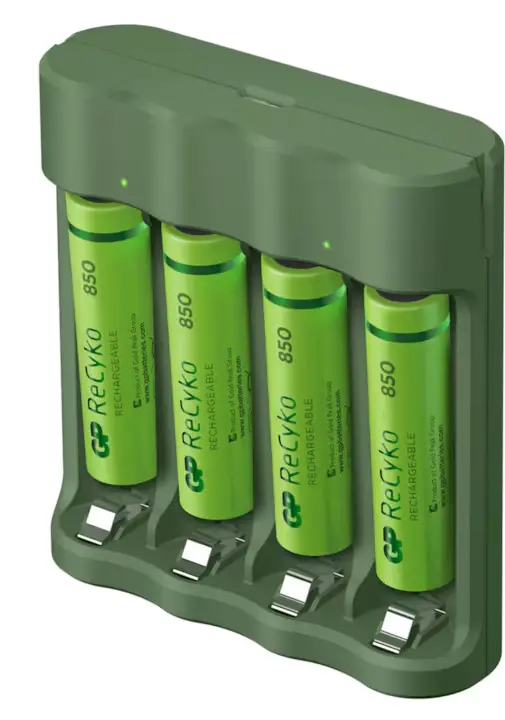 Battery AA Charger GP USB Used
