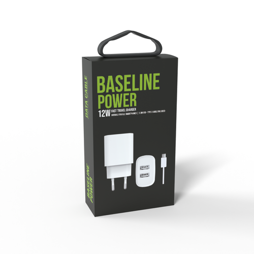 Baseline 12w Type-C Charger 2 Slots With Cable 
