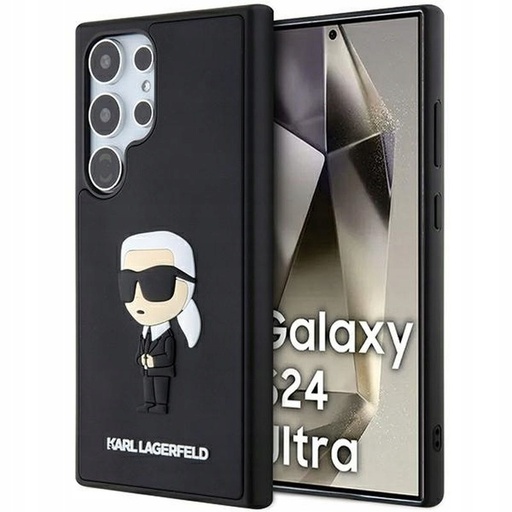 Karl Lagerfeld Sam S24 Ultra Rubber Ikonik KLHCS24L3DRKINK Black