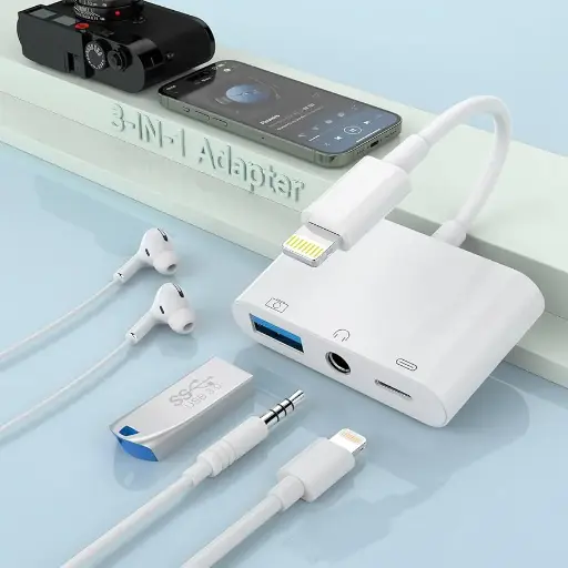 Lighting Audio USB + Lightning + Aux