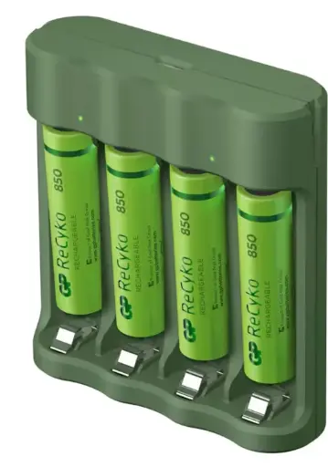 Battery AA Charger GP USB Used