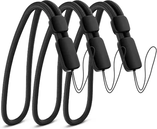 Empire Hand Wrist Strap Lanyard, 3 Pack Black..