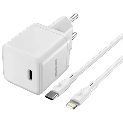 Silver Line 30w Fast Wall Charger With Type-C to Lightning