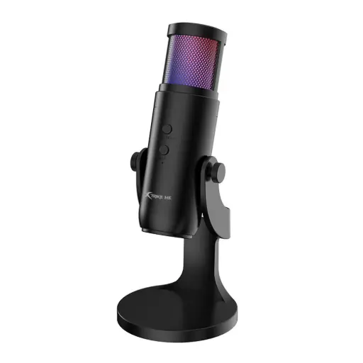 XTRIKE ME XMC-03 USB RGB Gaming Streaming Microphone For PC | Black | Cell Fixer®